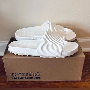 Crocs X Salehe Bembury Pollex Slide Mayo White Cloud 208685-1RO Size Men 9,10,11